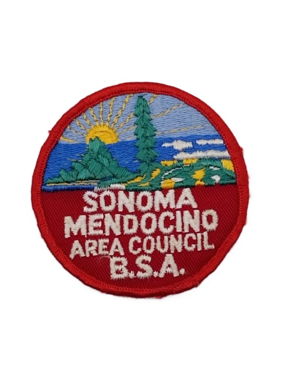 Sonoma Mendocino Area Council BSA Patch 3 Inch Boy Scouts California Vintage